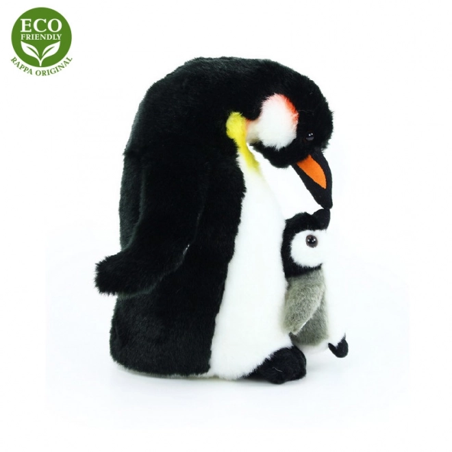 Pinguin mit Jungtier 22 cm aus Plüsch – Umweltfreundlich