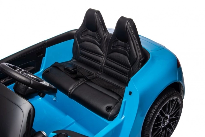 Elektrisches Auto Mercedes AMG SL63 blau lackiert