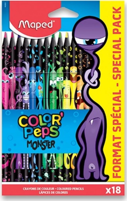 Farbstifte Color'Peps Monster 18er Set