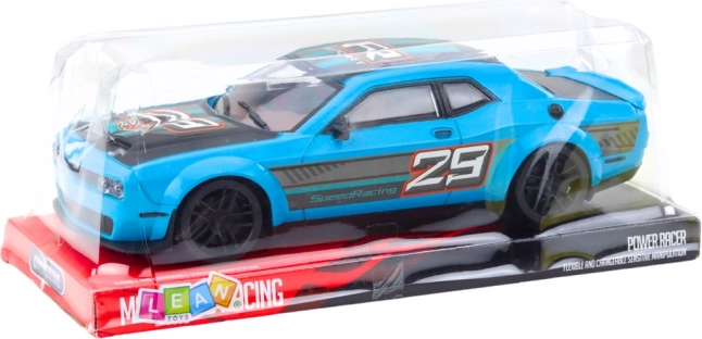 Sportwagen mit Hinterradantrieb blau
