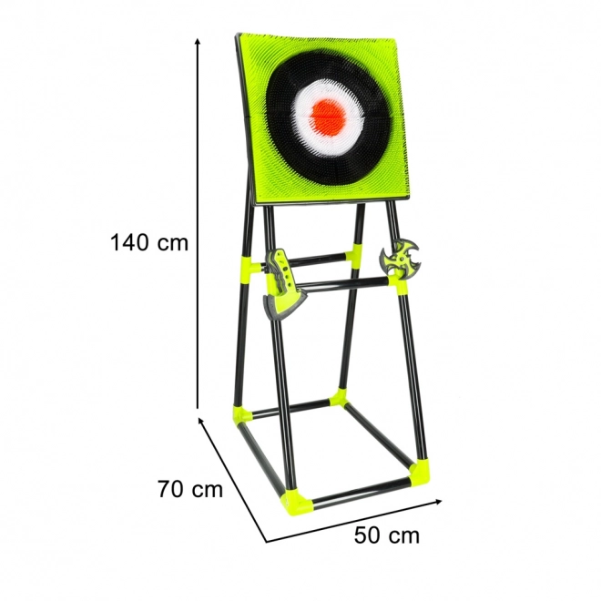 Silikon Dartboard mit Äxten und Shuriken