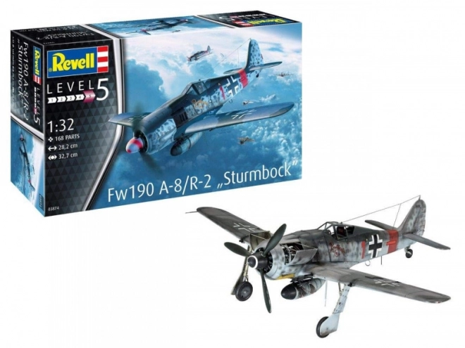 Plastikmodellflugzeug Fw190 A-8 Sturmbock 1/32