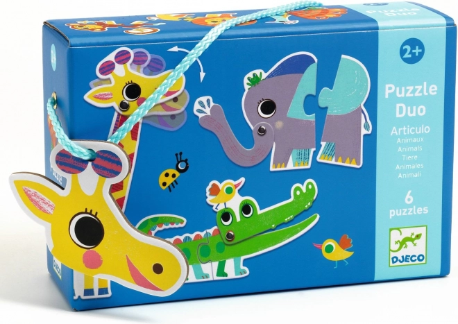 Djeco Puzzle Duo Tiere