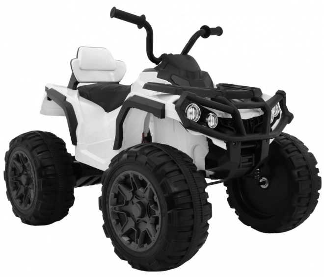 Quad ATV 2,4 GHz auf Batterie für Kinder Weiß + Fernbedienung + EVA Räder + MP3 Radio + Kostenloses Starten