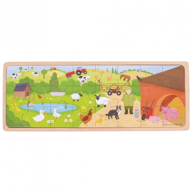 Holzpuzzle Bauernhof von Bigjigs Toys