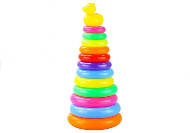 Farbige Stapelringe Pyramide 40cm