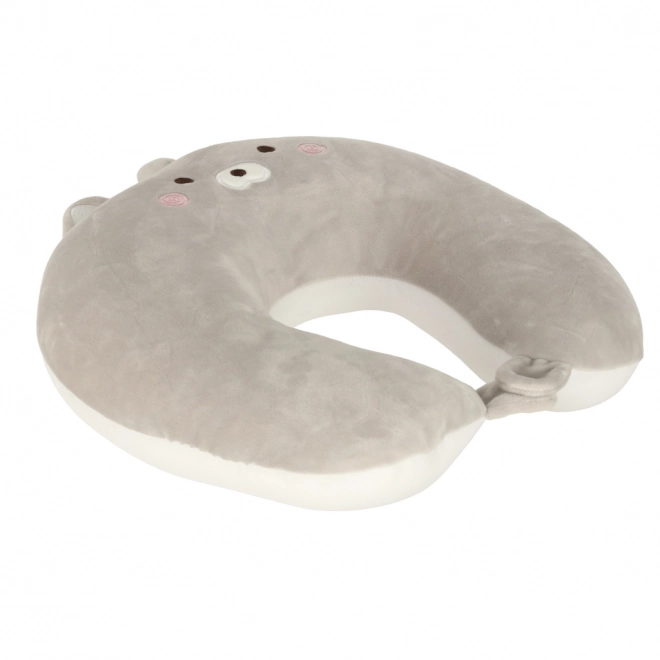 Magisches 2-in-1-Reisekissen Brezel Maskottchen Katze