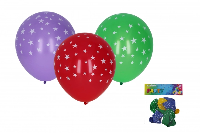 Luftballons mit Sternmuster 30cm - Set mit 5 Stück