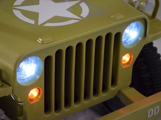 Fernsteuerbares Militärfahrzeug Willys – Beige