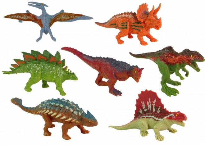 Farbiges Dinosaurier Figuren Set 12-teilig