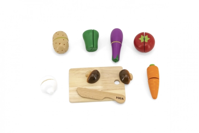 Holzschneideset - Gemüse für Kinder