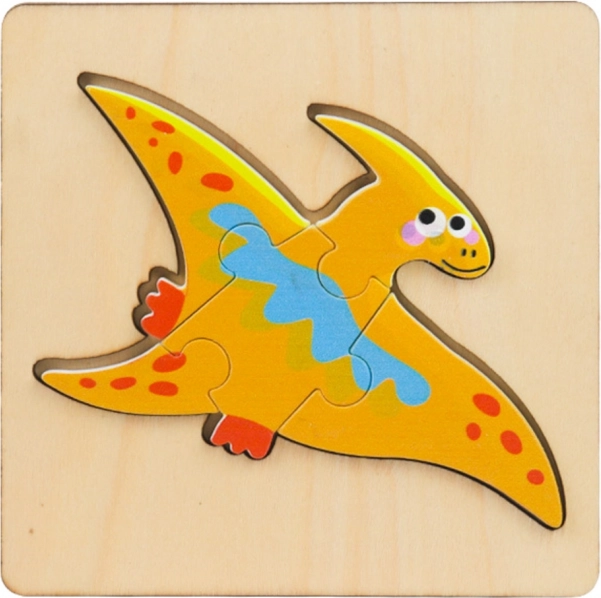 Holz-Puzzle Dinosaurier 11 x 11 cm