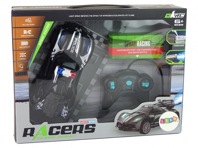 Schwarzes R/C Polizeiauto ferngesteuert