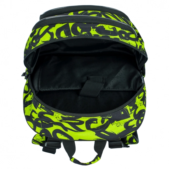 BAAGL 3 SET Core Lime: Rucksack, Federmäppchen, Beutel