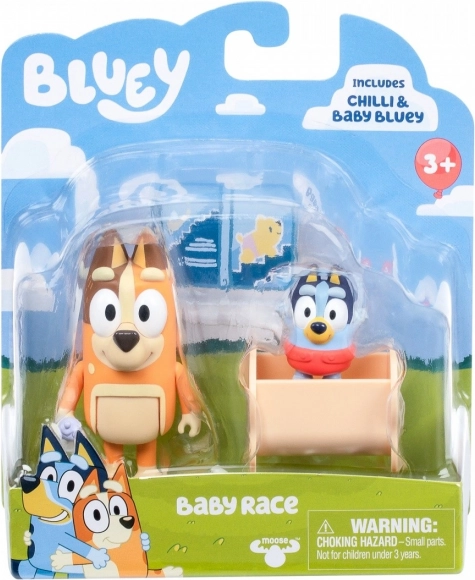 Figuren-Set Bluey 2er Pack Baby Bluey und Chilli