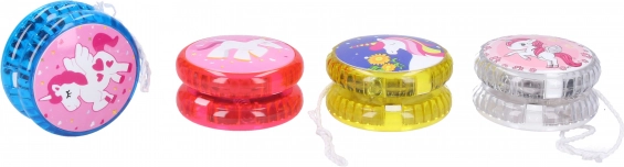 Jo-Jo mit Einhornmotiv und Lichteffekten, 5,5 cm
