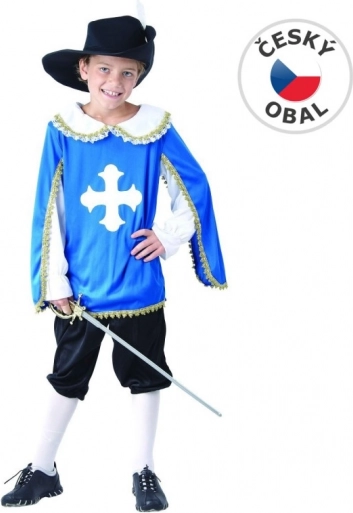 Musketier-Kostüm für Kinder 120-130 cm