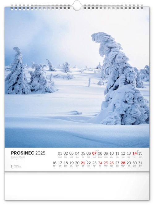 Notique Wandkalender Krkonoše 2025