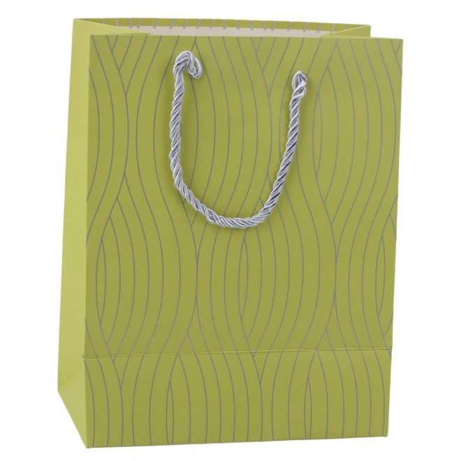 Geschenktasche silberne gewellte Linien