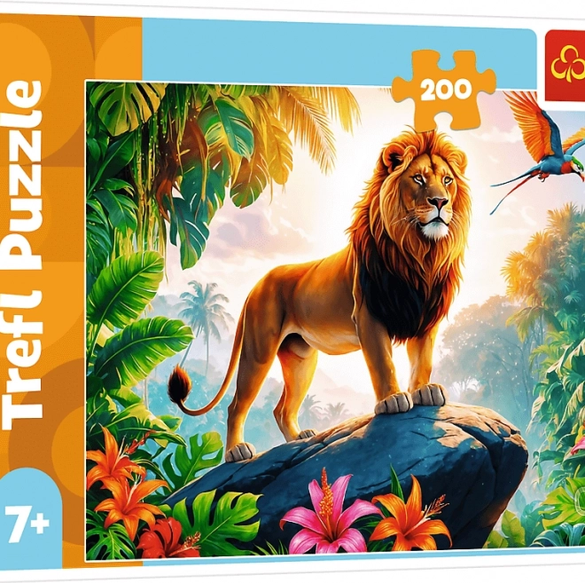 TREFL Puzzle König des Dschungels 200 Teile