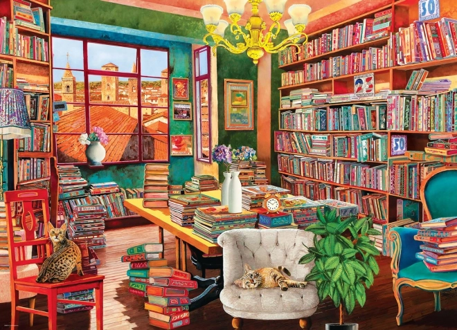 Eurographics Puzzle Alte Bibliothek 1000 Teile