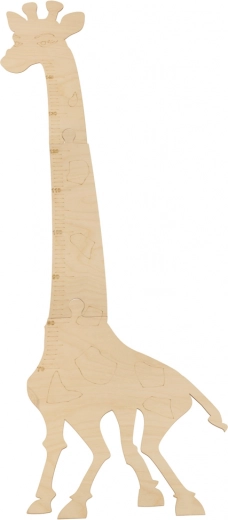 Naturholz mit eingravierter Skala