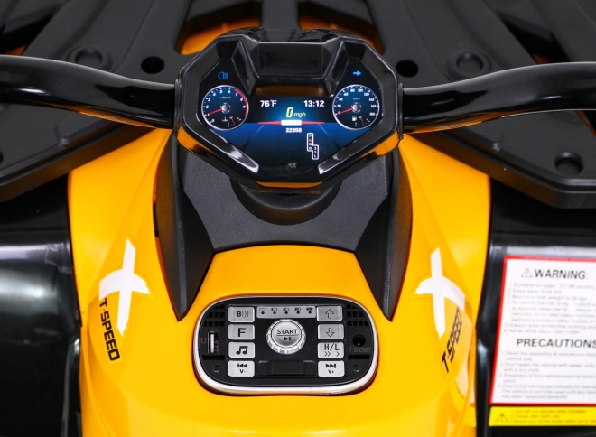 Elektrische Kinderquad XT-Speed Gelb