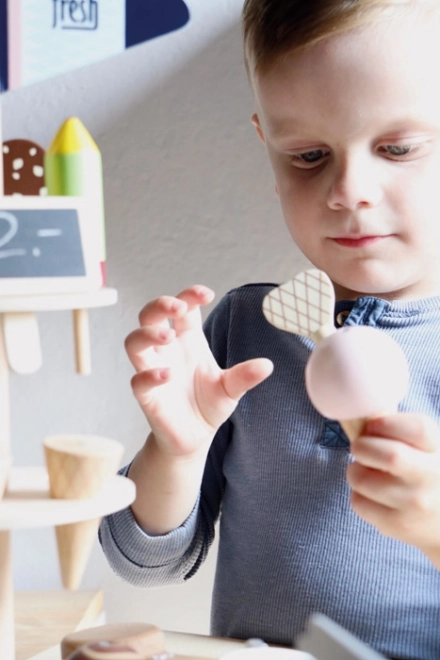 Kleiner Fuß Eiscreme Ständer Fresh