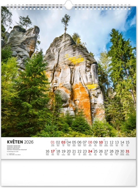 Wandkalender Tschechische Republik 2026