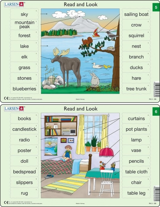 Puzzle Englisch Vokabeln 16 Teile