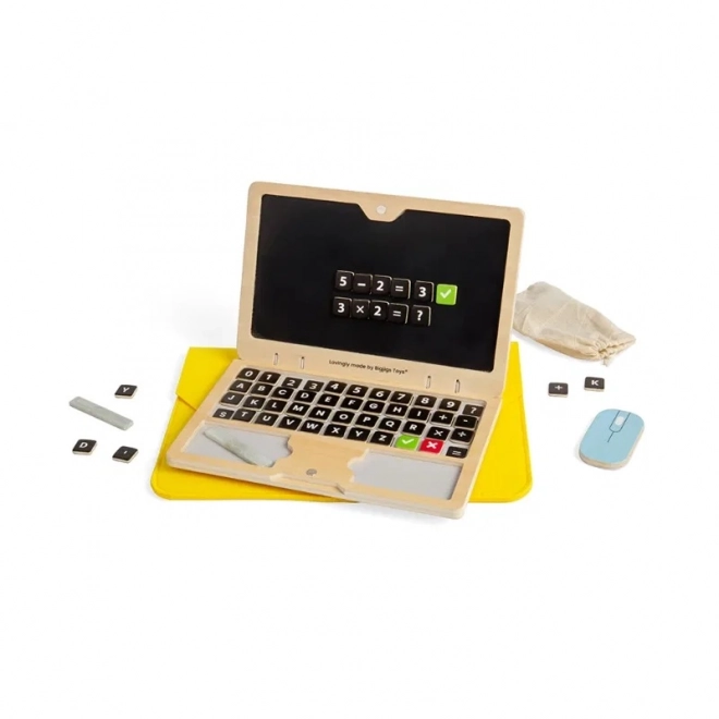 Bigjigs Toys Holz-Magnet-Laptop