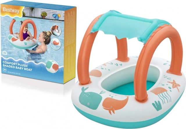 Bestway Kinder-Schlauchboot mit abnehmbarer Überdachung Comfort Plush