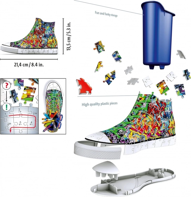 Ravensburger 3D Puzzle Sneaker Graffiti