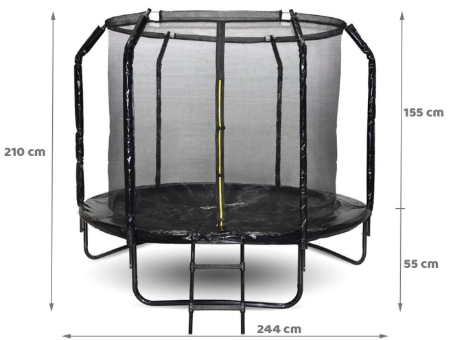 Garten Trampolin SkyFlyer 244 cm mit Leiter