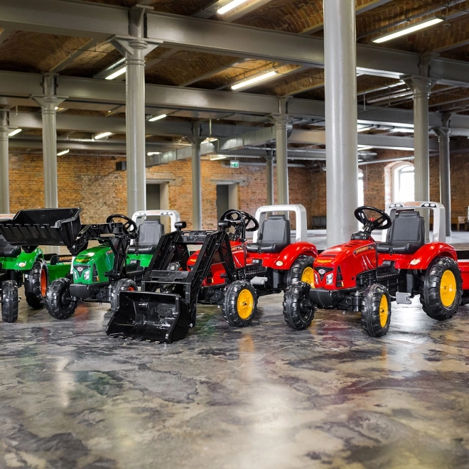 Roter Supercharger Trecker mit Anhänger für Kinder