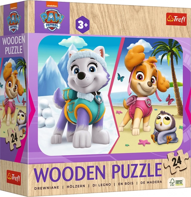 Holzpuzzle 24 Teile Mädchenhafte Paw Patrol