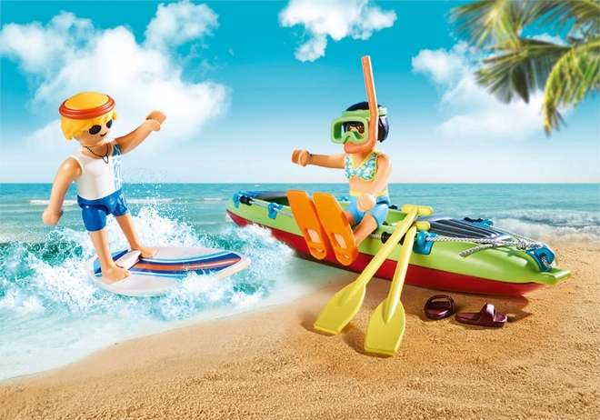 Playmobil Family Fun Strandauto mit Bootsanhänger