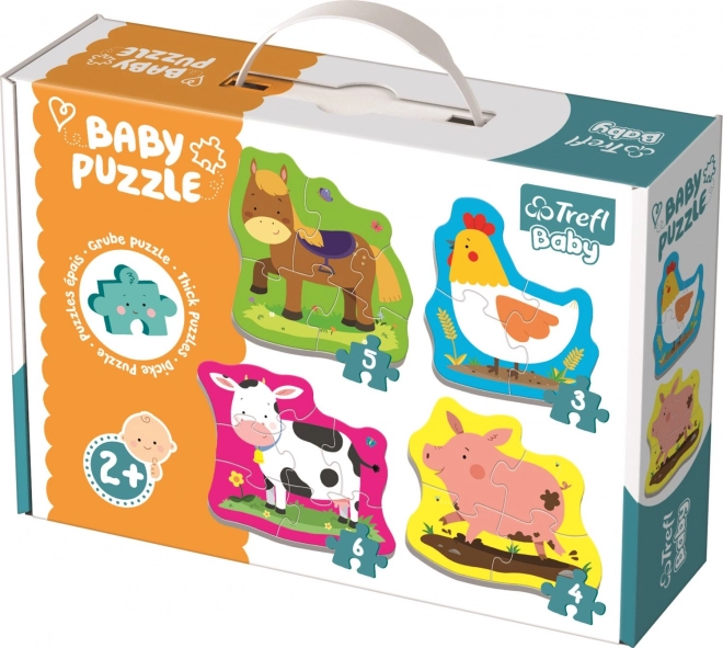 Trefl Baby Puzzle - Tiere auf dem Bauernhof 4v1