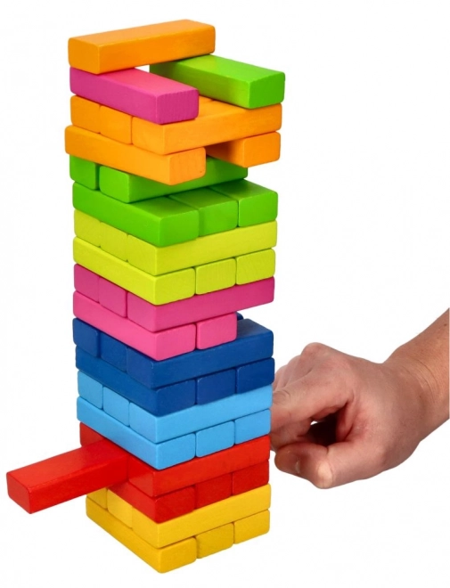 Goki Balancespiel Holz Turm Regenbogen Jenga
