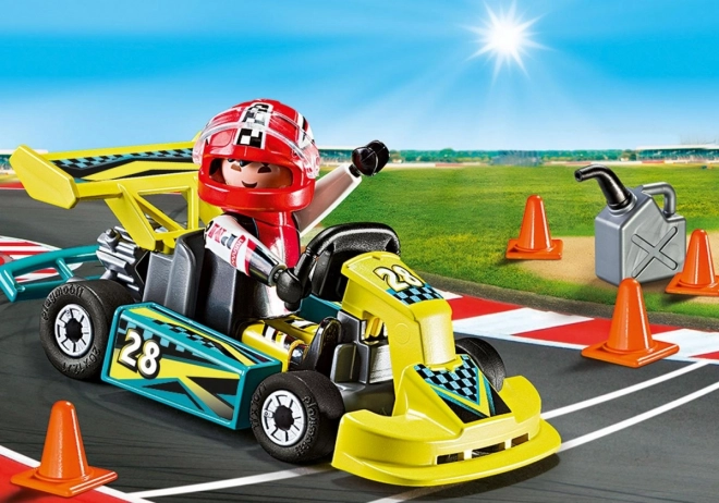 Action Figuren Set Gokart Kiste