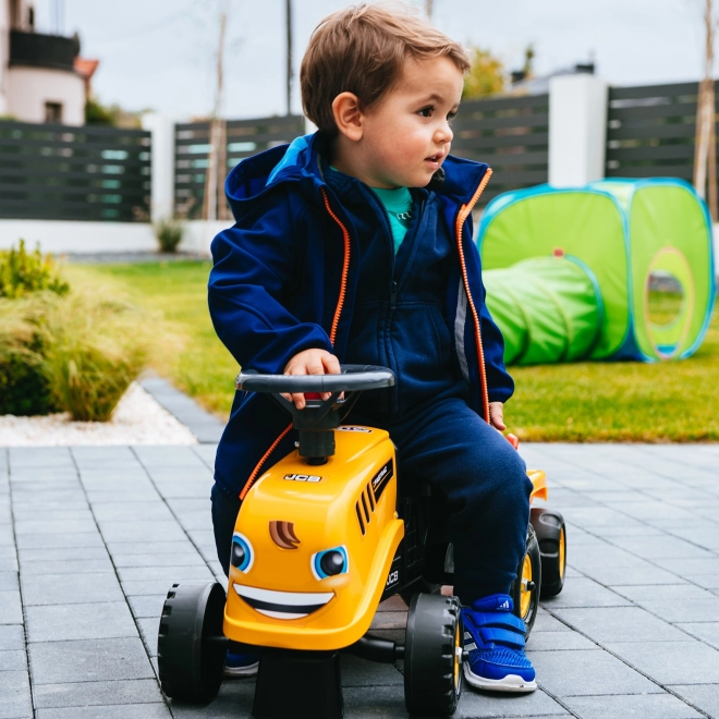 Baby JCB Rutschauto mit Anhänger und Spielzeugset Gelb