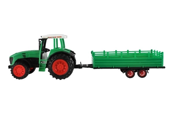 Traktor mit Anhänger und Rotavator aus Kunststoff