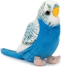 Plüsch Wellensittich 13 cm Blau