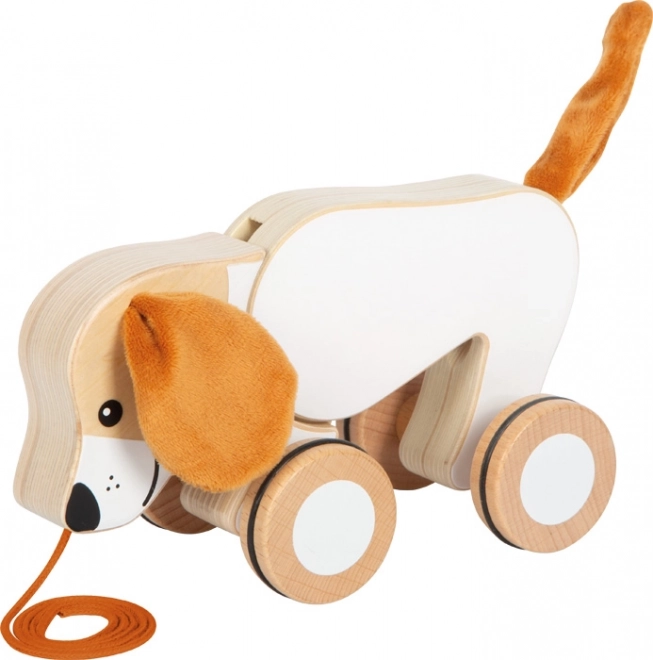 Holz-Ziehspielzeug Hund mit knisternden Ohren