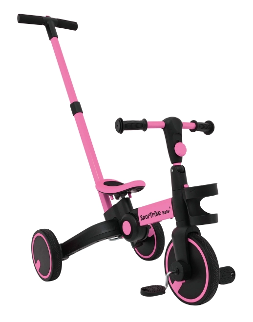 Dreirad Happy Bike 3-in-1 Sportrike Rosa – rosa