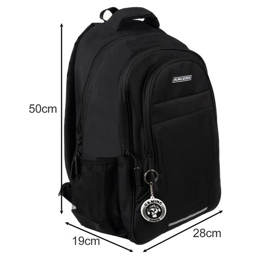 Großer Schwarzer Rucksack 30L mit Hochwertigem Material