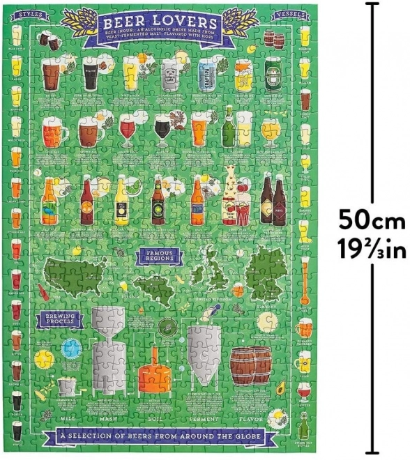 Ridley's Games Puzzle für Bierliebhaber, 500 Teile