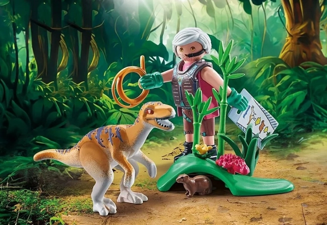 Tierset mit Velociraptor