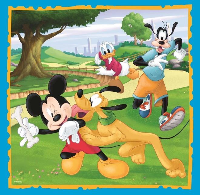 Puzzle Mickey Mouse und Freunde 3 in 1