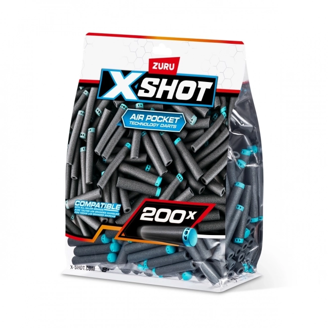 200 Stück XSHOT Ersatzpfeile für Spielzeugblaster